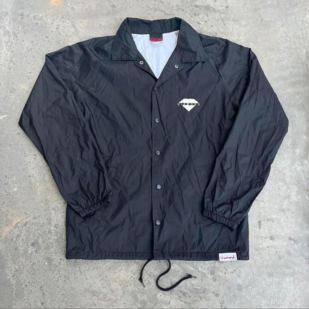 Vintage Diamond Supply Co. black windbreaker jacket